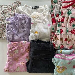 Lot of 9 girls clothing items size 10/12 various brands